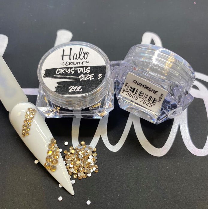 Halo Create - Crystals Champagne size 2