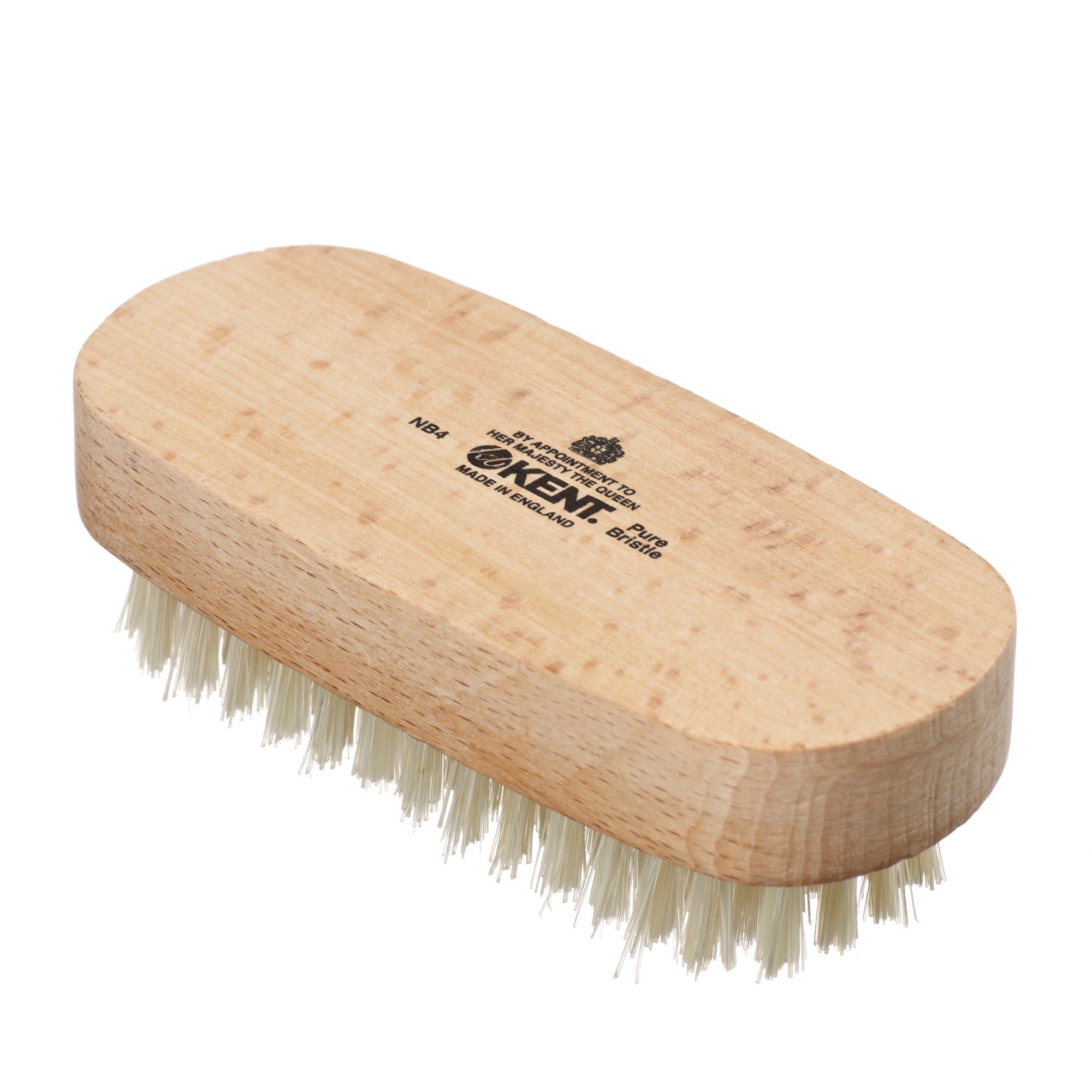 Kent BEECHWOOD PURE WHITE BRISTLE NAIL BRUSH NB4