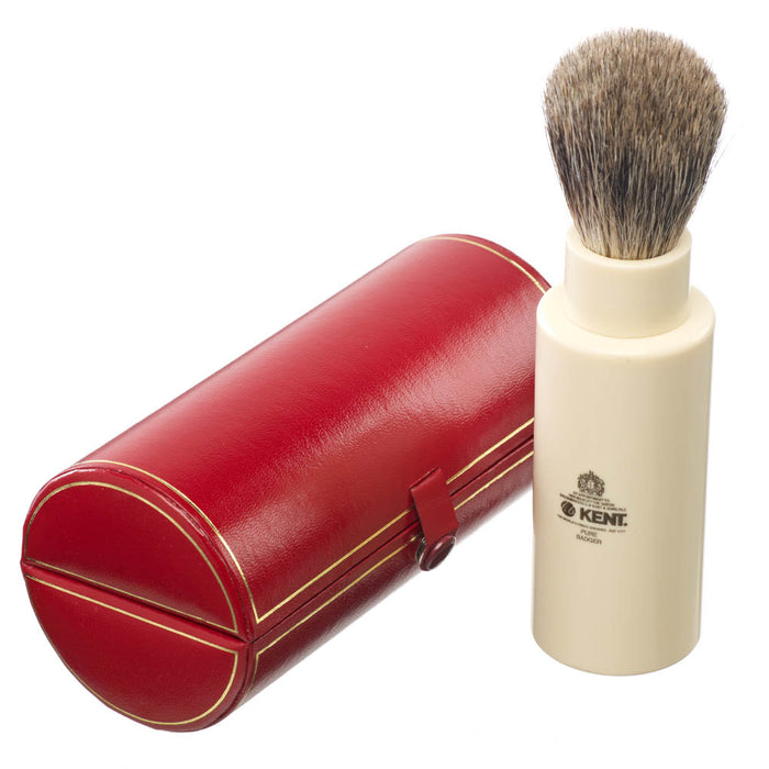 Kent Badger Shave Brush with Travel Case - Shave TR