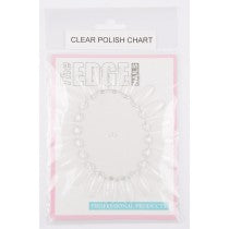 THE EDGE CLEAR POLISH COLOUR / NAIL ART CHART WHEEL