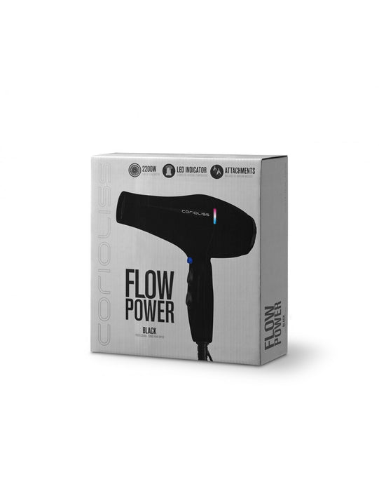 CORIOLISS  FLOW POWER BLACK GLOSS HAIR DRYER