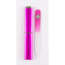 THE EDGE GLASS FILE WITH PINK CASE