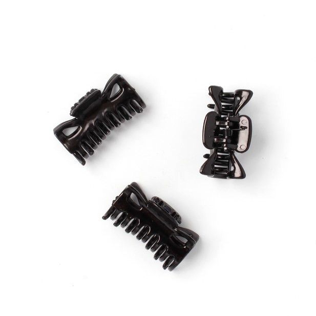 Molly & Rose Item HD162 Card of 3 Black clamps 4cm