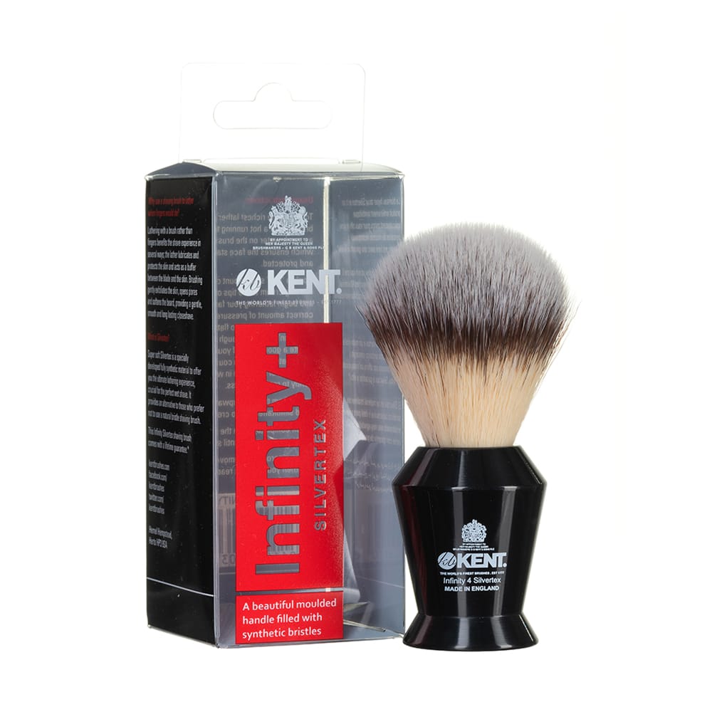 Kent INFINITY PLUS BLACK SYNTHETIC SHAVING BRUSH INFINITY 4