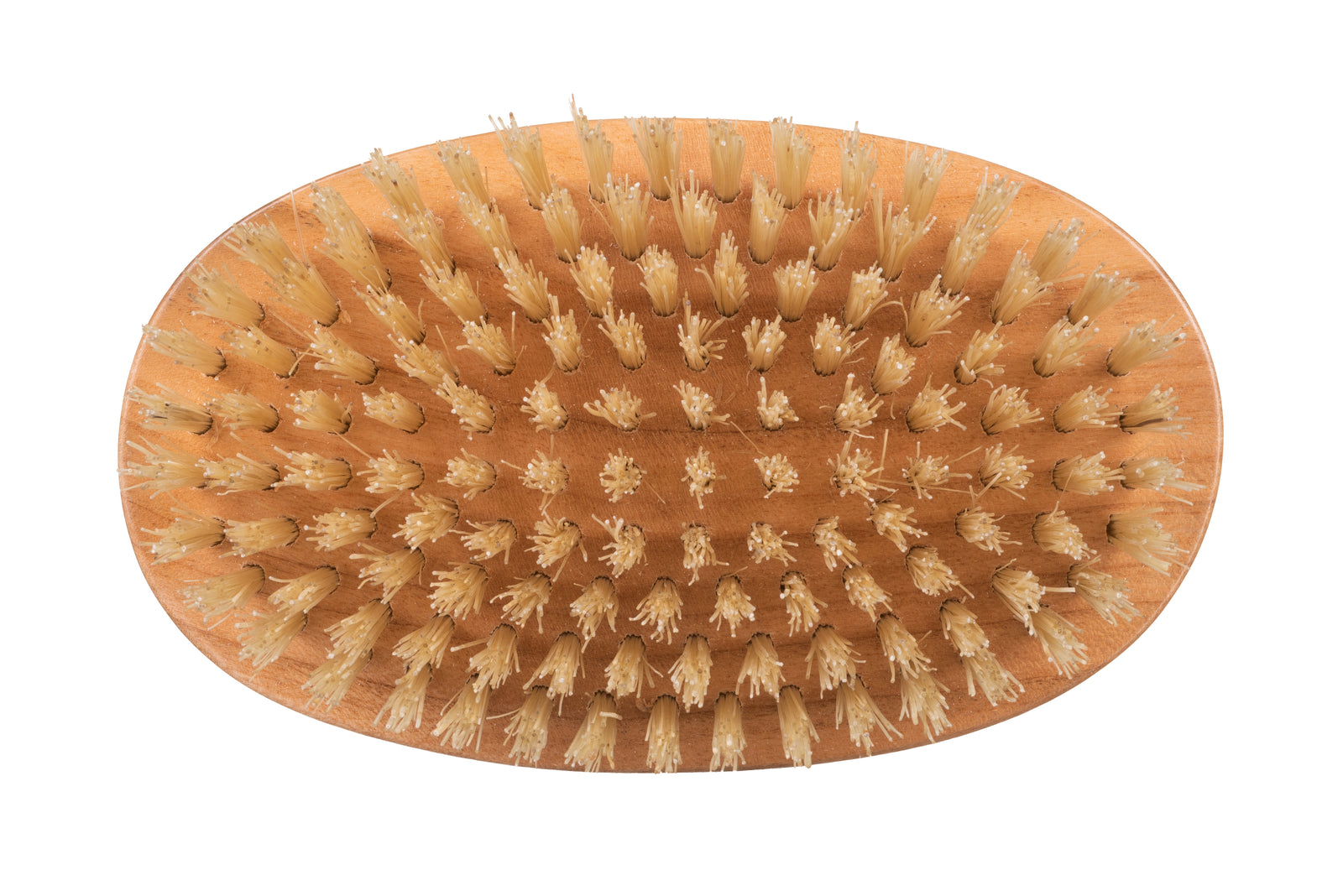 Kent MENS FINEST CHERRYWOOD PURE WHITE BRISTLE OVAL TRAVEL BRUSH MC4