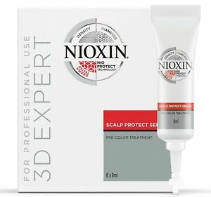 Nioxin 3D Expert Scalp Protect Serum Pre-Color Treatment - 6 X 8 ml
