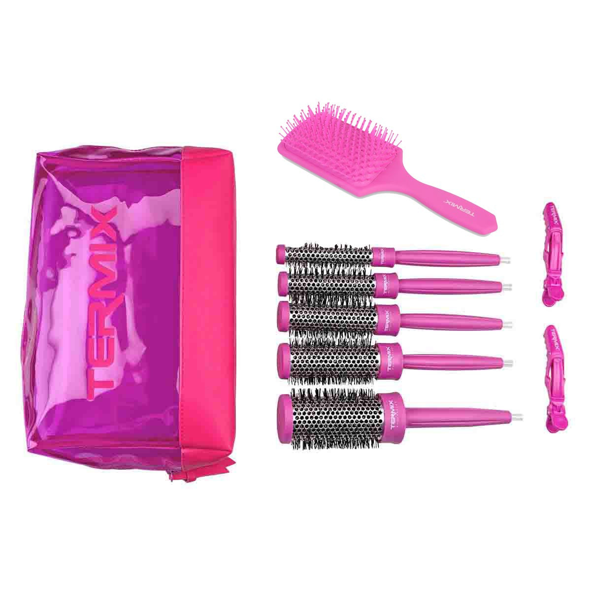 Termix PROFESSIONAL TERMIX 3 STEPS BRUSHING SET FLUOR PINK