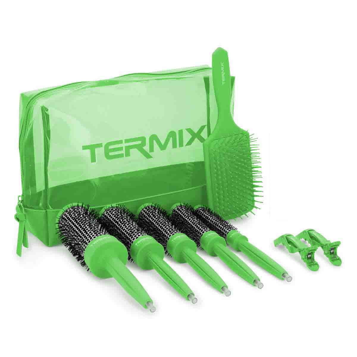 Termix PROFESSIONAL TERMIX 3 STEPS BRUSHING SET FLUOR GREEN