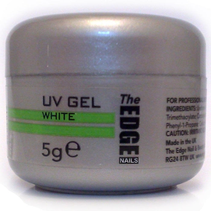 THE EDGE Nail Self Leveling, Odorless UV Gel - White 5g